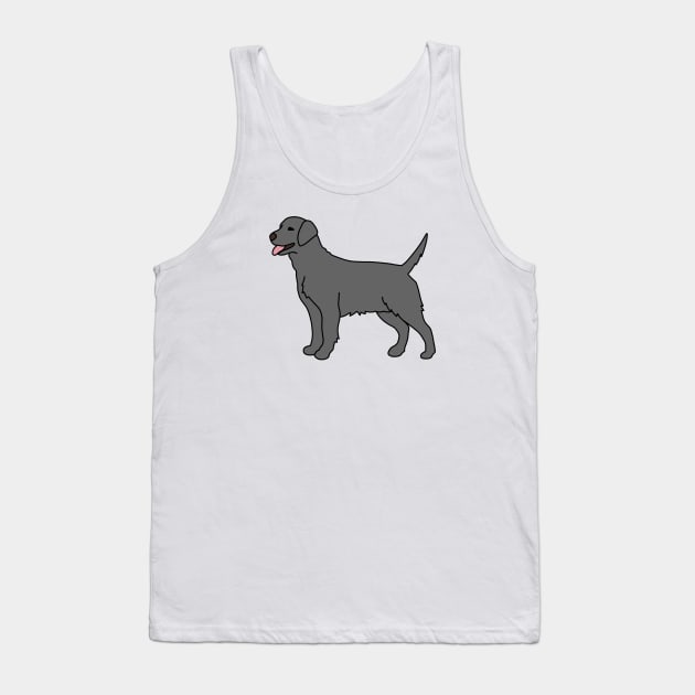 Gray Labrador Tank Top by Kelly Louise Art